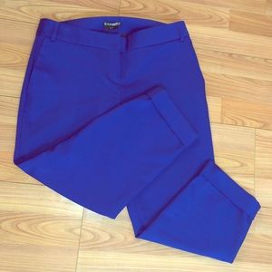 Express Editor Blue Ankle Pants